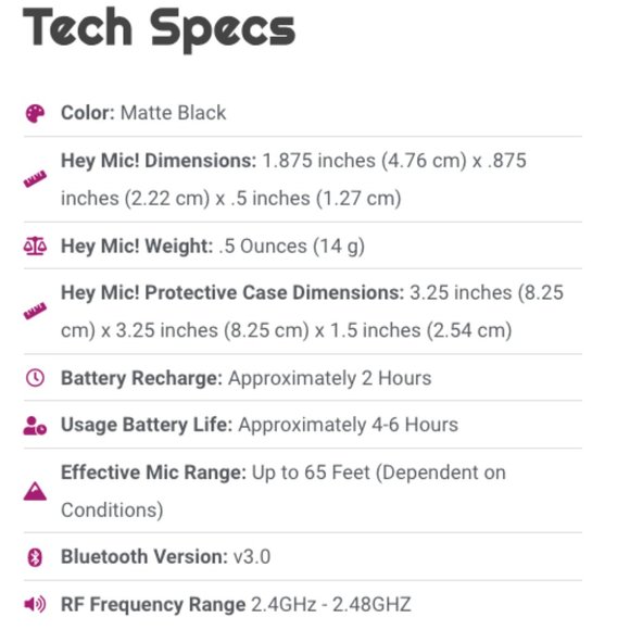 "Hey Mic" wireless bluetooth mic for zoom and online presentations - Picture 6 of 6